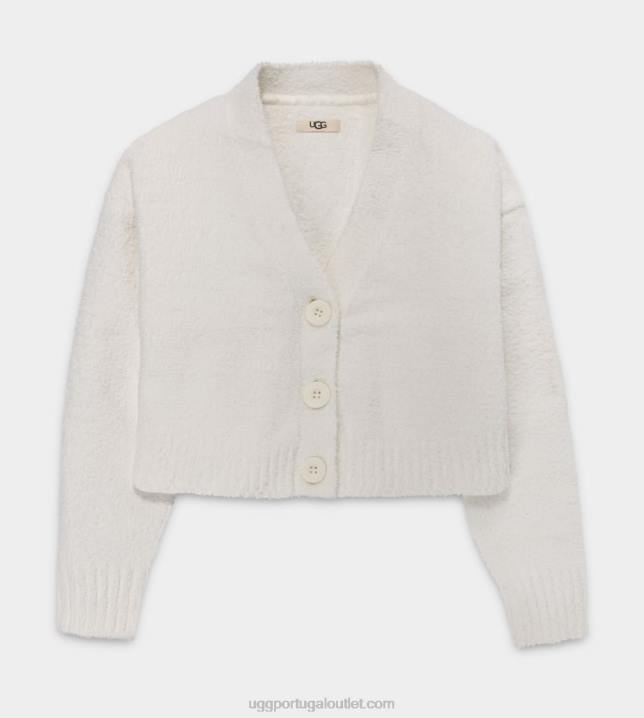 creme cardigã cropped nyomi UGG 20TJ931 mulheres