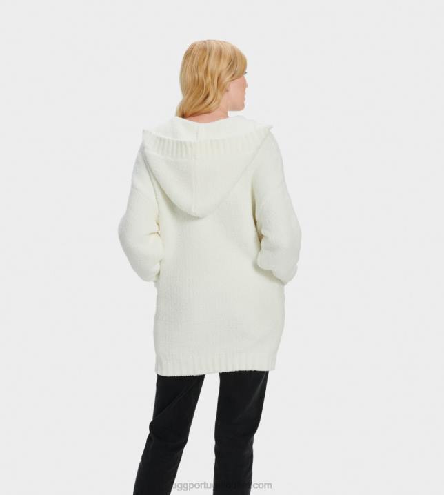 creme cardigã de viagem franca UGG 20TJ2070 mulheres
