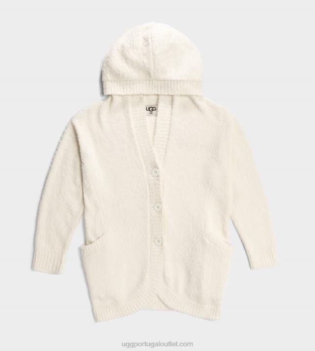 creme cardigã de viagem franca UGG 20TJ2070 mulheres