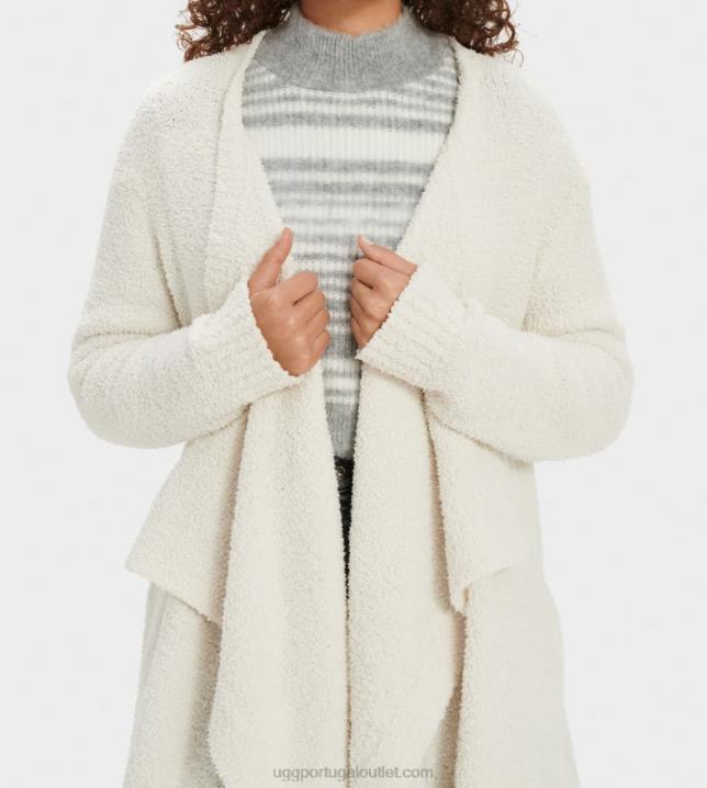 creme cardigã foebe UGG 20TJ1181 mulheres