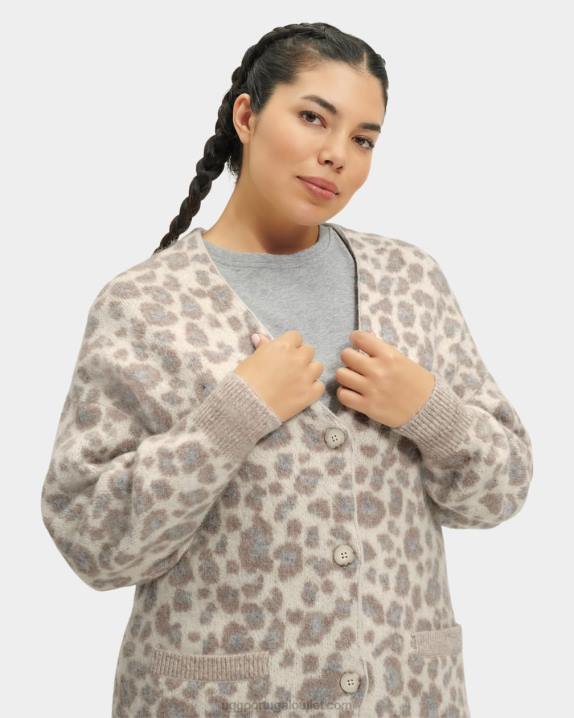 pantera creme tomara cardigã oversized UGG 20TJ87 mulheres