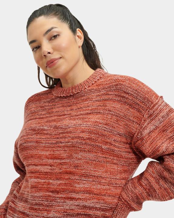 rosa salmão multi suéter gola redonda avianna UGG 20TJ1062 mulheres