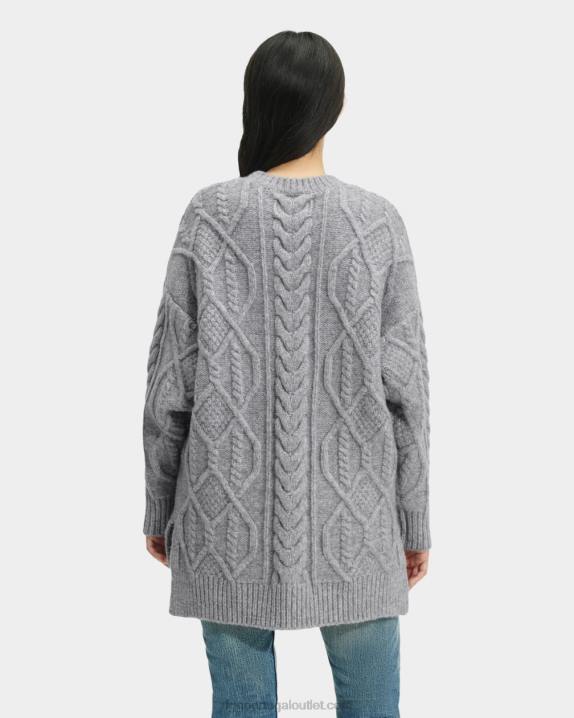 urze cinza suéter de malha raelee cabo longo UGG 20TJ158 mulheres