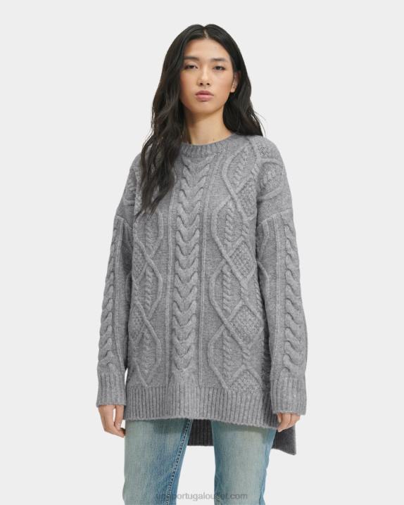 urze cinza suéter de malha raelee cabo longo UGG 20TJ158 mulheres