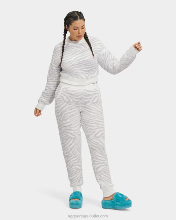 zebra cinza metálica suéter gola careca heddie UGG 20TJ1157 mulheres