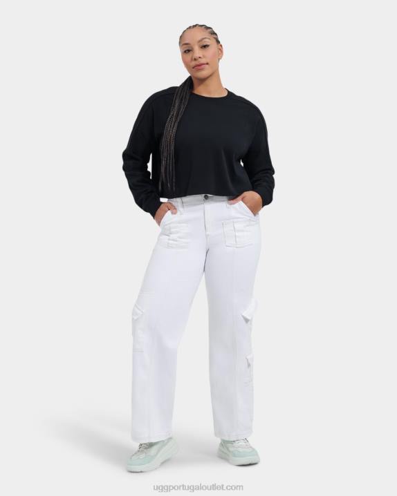 preto top cropped manga longa delylah UGG 20TJ2174 mulheres