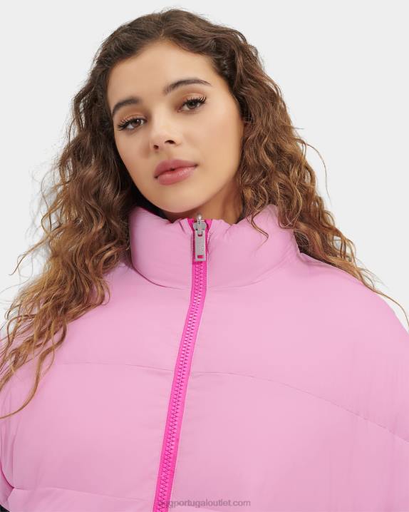 rosa neon/quartzo rosa colete puffer reversível sydnee UGG 20TJ1222 mulheres
