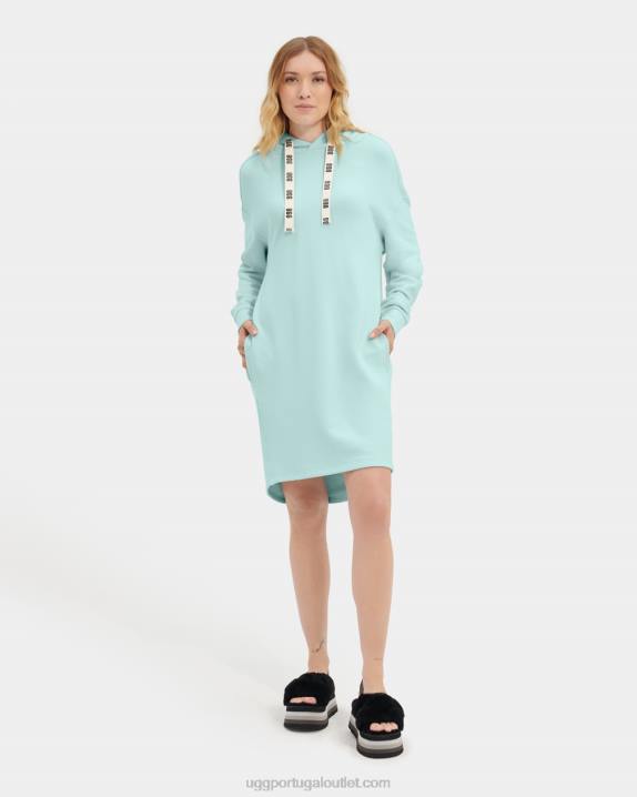 lago cristalino vestido com capuz aderyn UGG 20TJ1326 mulheres