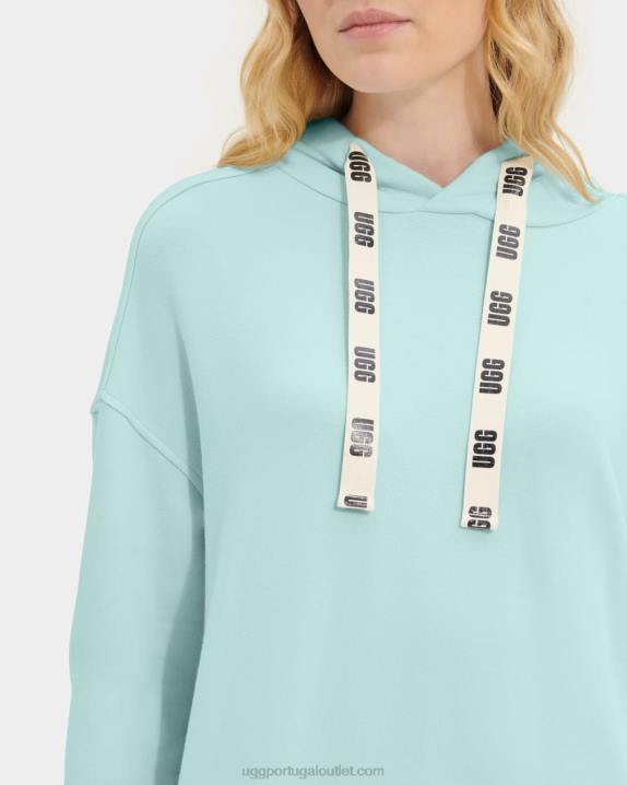 lago cristalino vestido com capuz aderyn UGG 20TJ1326 mulheres