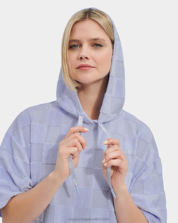 névoa do oceano cheque de vestido com capuz kassey UGG 20TJ873 mulheres