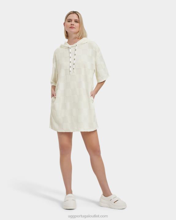 nimbo cheque de vestido com capuz kassey UGG 20TJ872 mulheres