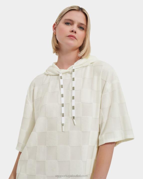 nimbo cheque de vestido com capuz kassey UGG 20TJ872 mulheres