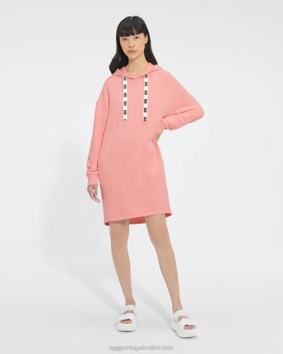 opala rosa vestido com capuz aderyn UGG 20TJ1324 mulheres