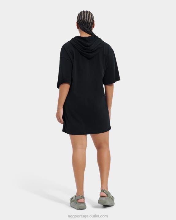 preto vestido de camiseta com capuz kassey UGG 20TJ920 mulheres