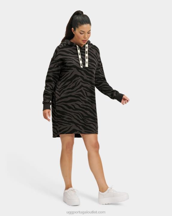 zebra preta vestido com capuz aderyn zebra UGG 20TJ169 mulheres